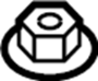 View Suspension Strut Nut (Upper, Lower) Full-Sized Product Image