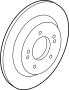 Image of Disc Brake Rotor (Rear) image for your 2016 Hyundai Equus   