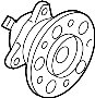 Image of Wheel Bearing and Hub Assembly (Right, Rear) image for your 2019 Hyundai Ioniq   