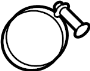 Image of Adapter clamp. CLAMP - HOSE. Included with: Adapter. image for your Hyundai Kona  