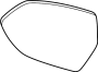 Image of G/HOLDER Assembly - Outside Rear Rear (RR) View. Mirror glass. (Right). Included with: Mirror. image for your 2021 Hyundai Santa Fe  Hybrid SEL Premium Sport Utility 