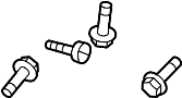 View Screw. Bolt. Shield. Cover. Bracket. (Front, Upper, Lower) Full-Sized Product Image