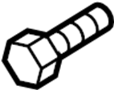 View Engine Harmonic Balancer Bolt Full-Sized Product Image