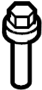 View Engine Valve Cover Bolt Full-Sized Product Image