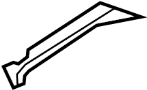 1K6804277 Floor Pan Crossmember Bracket (Rear)
