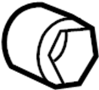 View Wheel Lug Bolt Cap Full-Sized Product Image