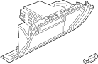 View Glove box ASSEMBLY.  Full-Sized Product Image