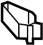 View Clip. Trim. Quarter. Lid. Panel. Deck. Trunk retainer. (Rear) Full-Sized Product Image