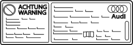 View A/C System Information Label Full-Sized Product Image