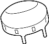 8W0412375D Cap. Mount. (Upper)