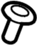 WHT009012B Liftgate Bumper Stop Bolt