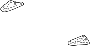 8E0399539B Bracket. Support. Mount. (Front, Rear, Lower)