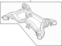 8H0505235F Suspension Subframe Crossmember (Upper)