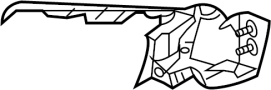 8E0807077A Bumper Cover Support Rail (Lower)
