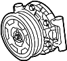 View A/C Compressor Clutch Pulley Full-Sized Product Image