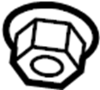 View Nut. Shield. Retainer. (Front, Rear, Lower) Full-Sized Product Image