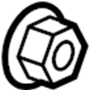 View Nut. Shield. Retainer. (Front, Rear, Lower) Full-Sized Product Image