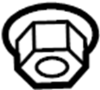 View Nut. Shield. Retainer. (Front, Rear, Lower) Full-Sized Product Image