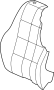 Image of Seat Back Cushion Cover (Lower) image for your 2020 Audi Q8   