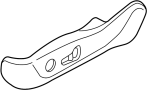 Image of Trim. Cover. (Front). A decor piece for a seat. image for your 2009 Audi A8   