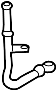 Image of Engine Coolant Pipe. Inlet tube. Turbocharger Coolant Line. Water pipe. A line that carries. image for your 2008 Audi Q7   
