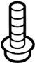 View Bolt. TRANSMISSION. SCREW. Support. Mount.  Full-Sized Product Image