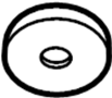 View Floor Pan Heat Shield Washer Full-Sized Product Image 1 of 6