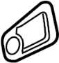 View Exterior Door Handle Gasket Full-Sized Product Image