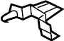 View Bumper Cover Reinforcement Bracket Full-Sized Product Image 1 of 2