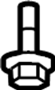 Image of Engine Water Pump Bolt (Lower) image for your 2024 Porsche Cayenne  Base Sport Utility 