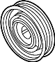View A/C Compressor Clutch Pulley Full-Sized Product Image