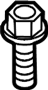 View Bolt. Bracket. Mount. (Upper) Full-Sized Product Image