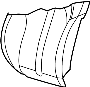Image of Seat Back Cushion Cover (Lower) image for your 2020 Audi A8   