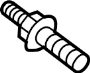 View Quarter trim pin. Windshield pillar trim pin. Wndshld PILLAR trim pin. (Upper) Full-Sized Product Image
