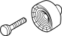 Image of Accessory Drive Belt Idler Pulley image for your 2022 Audi Q7  Prestige Sport Utility 