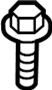 View Screw. Bolt. (Upper) Full-Sized Product Image