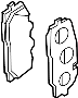 Image of Disc Brake Pad Set (Front) image for your 2005 Audi A4 2.0L M/T Quattro  Base Sedan 