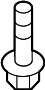View Screw. Bolt. Belt. Seat. (Lower) Full-Sized Product Image