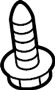 View Screw. Bolt. Panel. Trim. Cover. (Front, Lower) Full-Sized Product Image