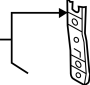8T0807278A Support. Retainer. (Lower)