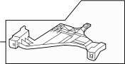 8T0941453D Bracket. Headlight. (Front, Upper)