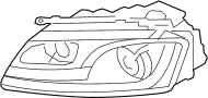 Image of Headlight Assembly image for your 2014 Audi A6  TDI Prestige Sedan 