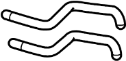 View Pipe. Engine Coolant. HVAC Heater Hose Outlet Tube.  Full-Sized Product Image