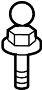 View Engine Cover Stud (Rear) Full-Sized Product Image