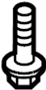 View Bolt. Bracket. (Front, Rear, Upper, Lower) Full-Sized Product Image