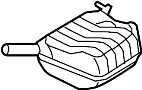 8F0253609M Exhaust Muffler (Rear)