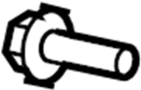 View Bolt. Screw. (Rear, Upper, Lower) Full-Sized Product Image