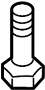 View Seat Belt Lap and Shoulder Belt Bolt (Front, Upper) Full-Sized Product Image