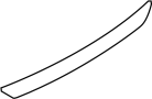 Image of Bumper Trim (Rear, Upper, Lower) image for your 2020 Audi A3  Premium Sedan 
