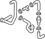 View Engine Coolant Bypass Hose. Hose ASSEMBLY. HVAC Heater Hose. Water hose.  Full-Sized Product Image